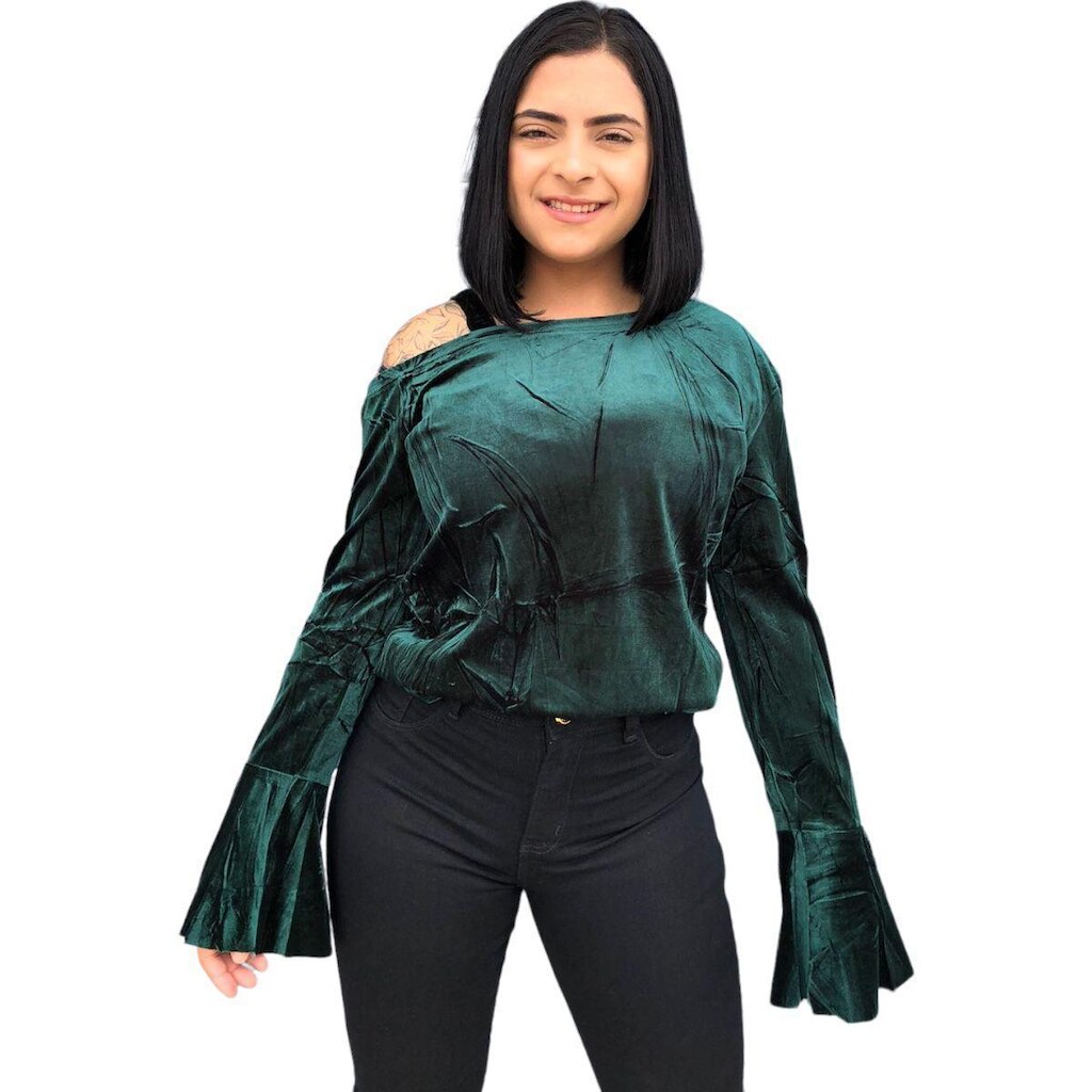 Blusinha Camurça Feminina