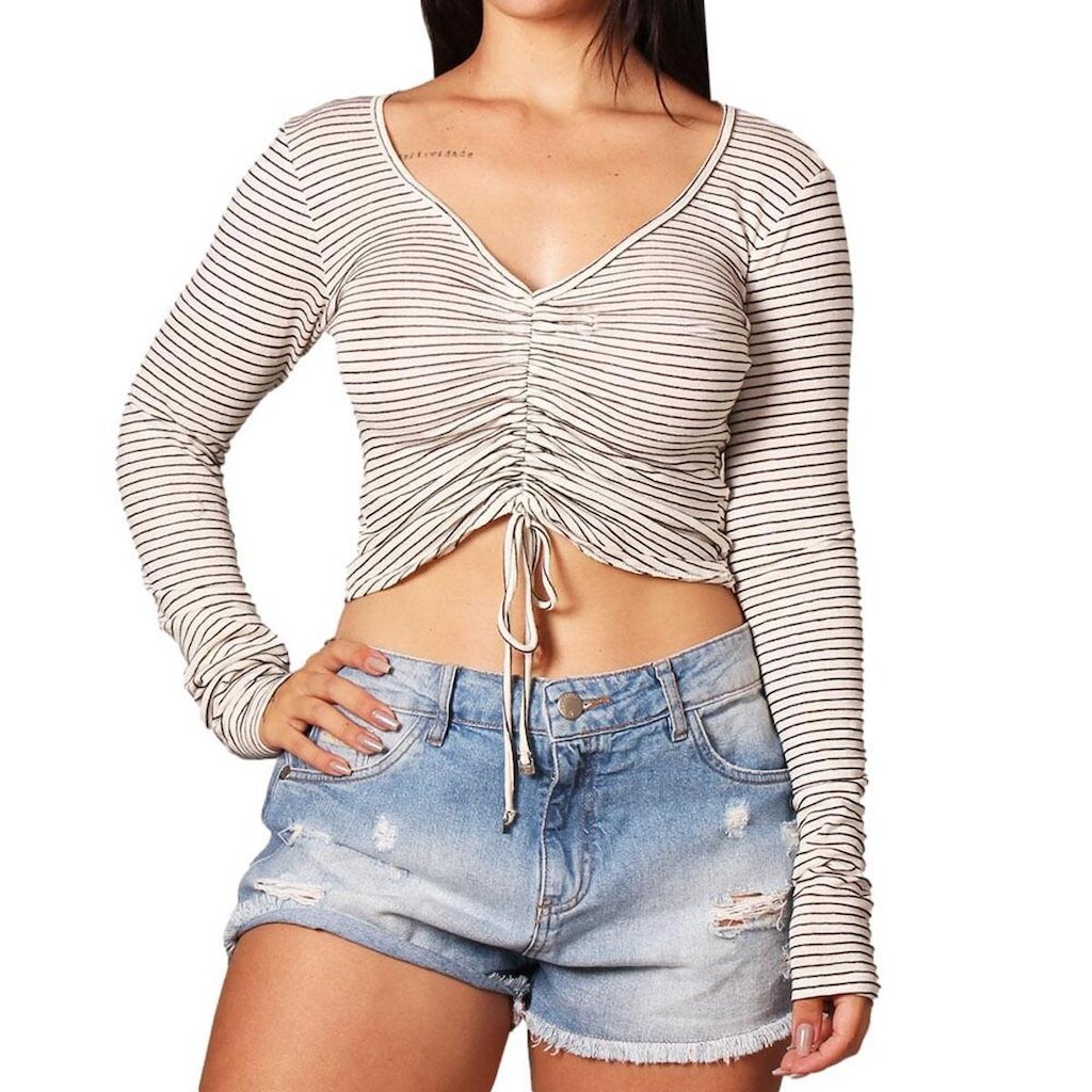 Blusinha Manga Longa Riu Kiu Riu Kiu