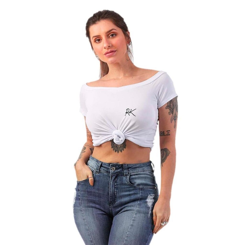 Blusinha Riu Kiu Decote V Riu Kiu