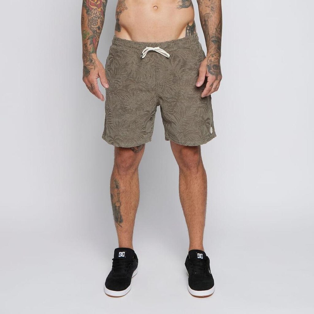 Boardshort Rvca Palms Down Elastic Mushroom-MUSHROOM-P