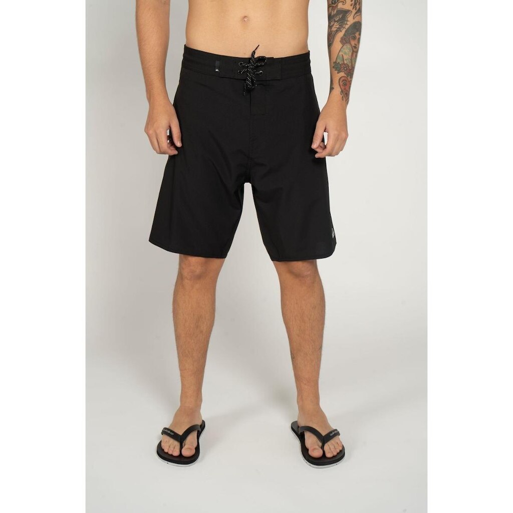 Boardshort Street Trunk Solid 20-Preto-38