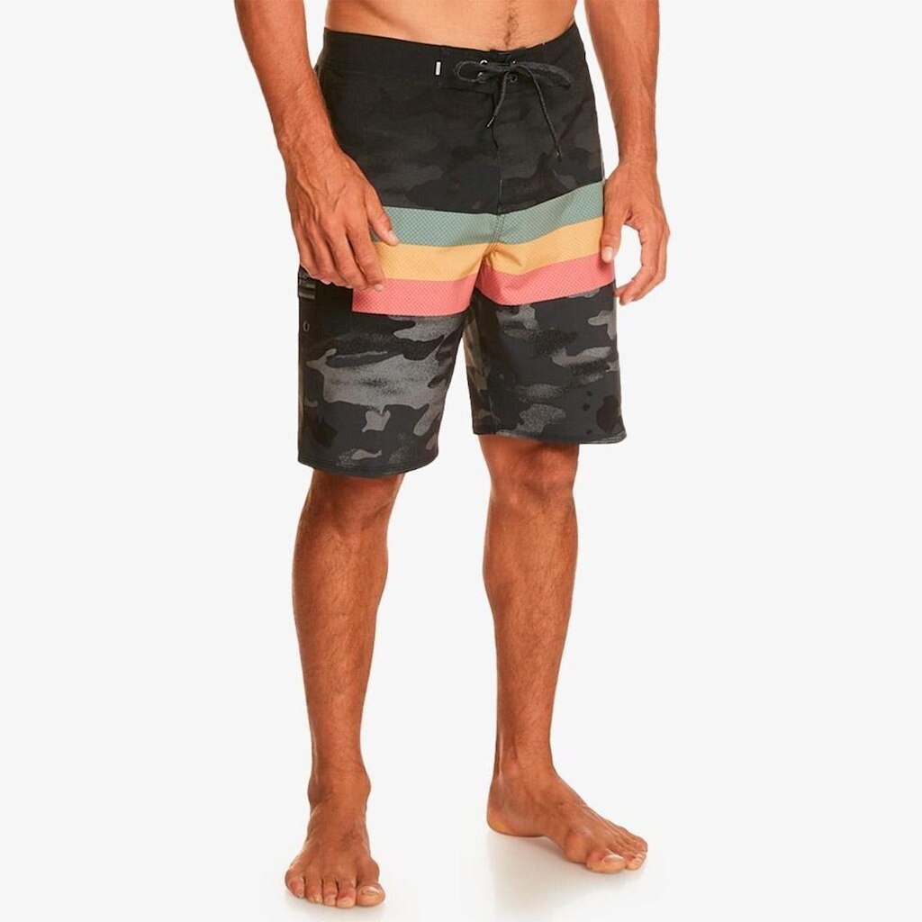 BOARDSHORT SURFSILK HAWAII STRIPE 20 - BLACK - 44