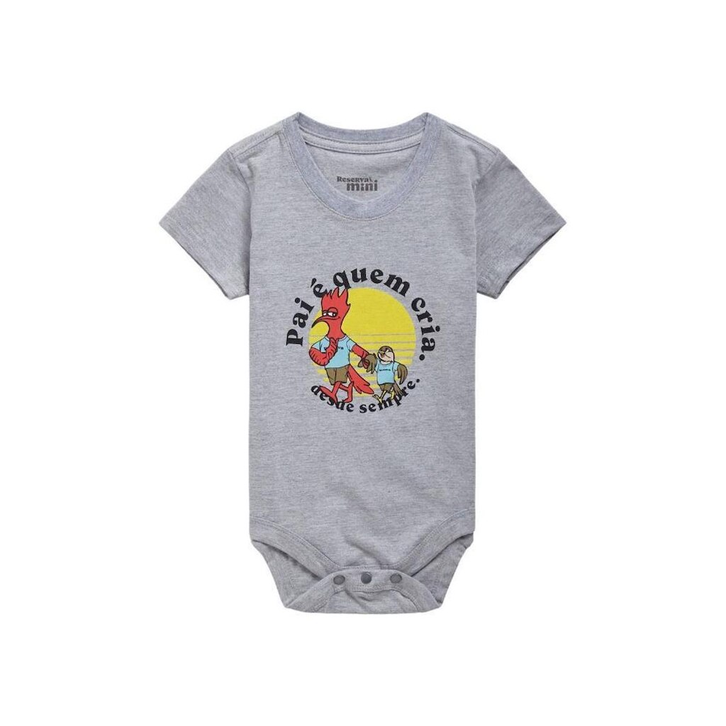 Body Bb Estampado Pai E Quem Cria Reserva Mini