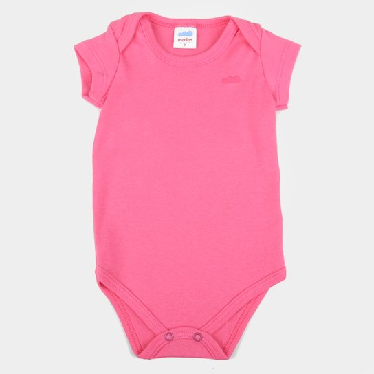 Body Bebê Marlan Básico - Pink Menor preço em Body Bebê Marlan Básico - Pink