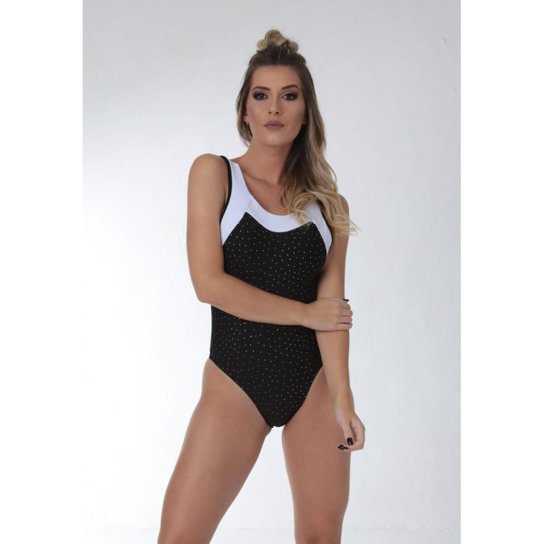 Body Fitness Metalizado Brilho Pontilhados Feminino - Preto Menor preço em Body Fitness Metalizado Brilho Pontilhados Feminino - Preto