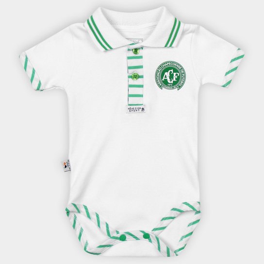 Body Infantil Chapecoense Suedini - Branco+Verde