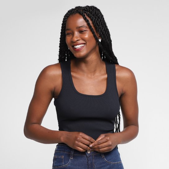 Body Lança Perfume Sem Mangas Feminino - Preto Menor preço em Body Lança Perfume Sem Mangas Feminino - Preto