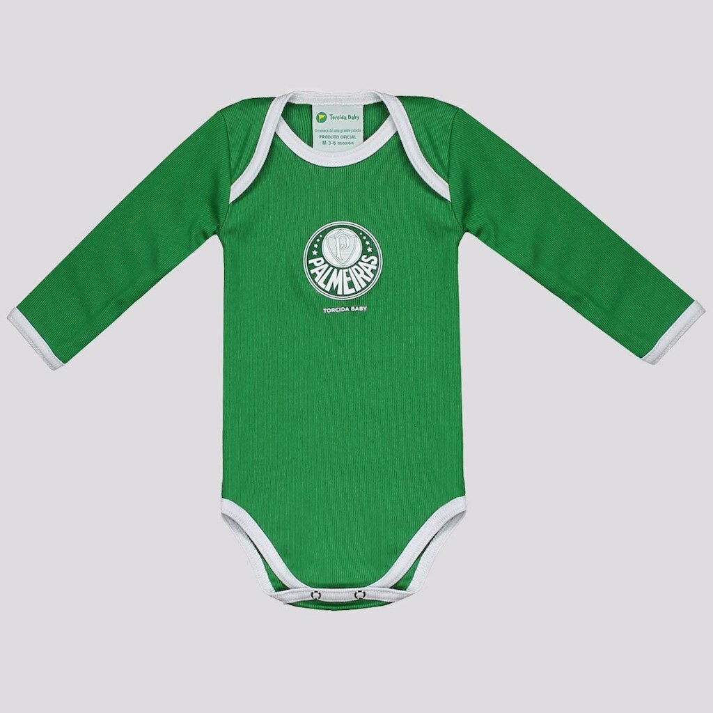 Body Palmeiras Manga Longa