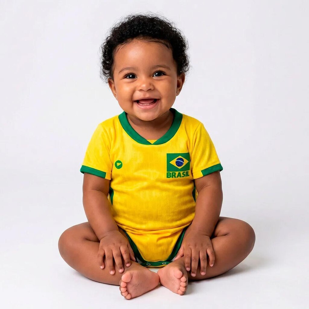 Body Premium Bebê Brasil Torcida Baby 033XPS
