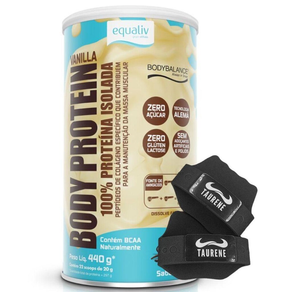 Body Protein Isolado Vanilla 440g Luva - Equaliv