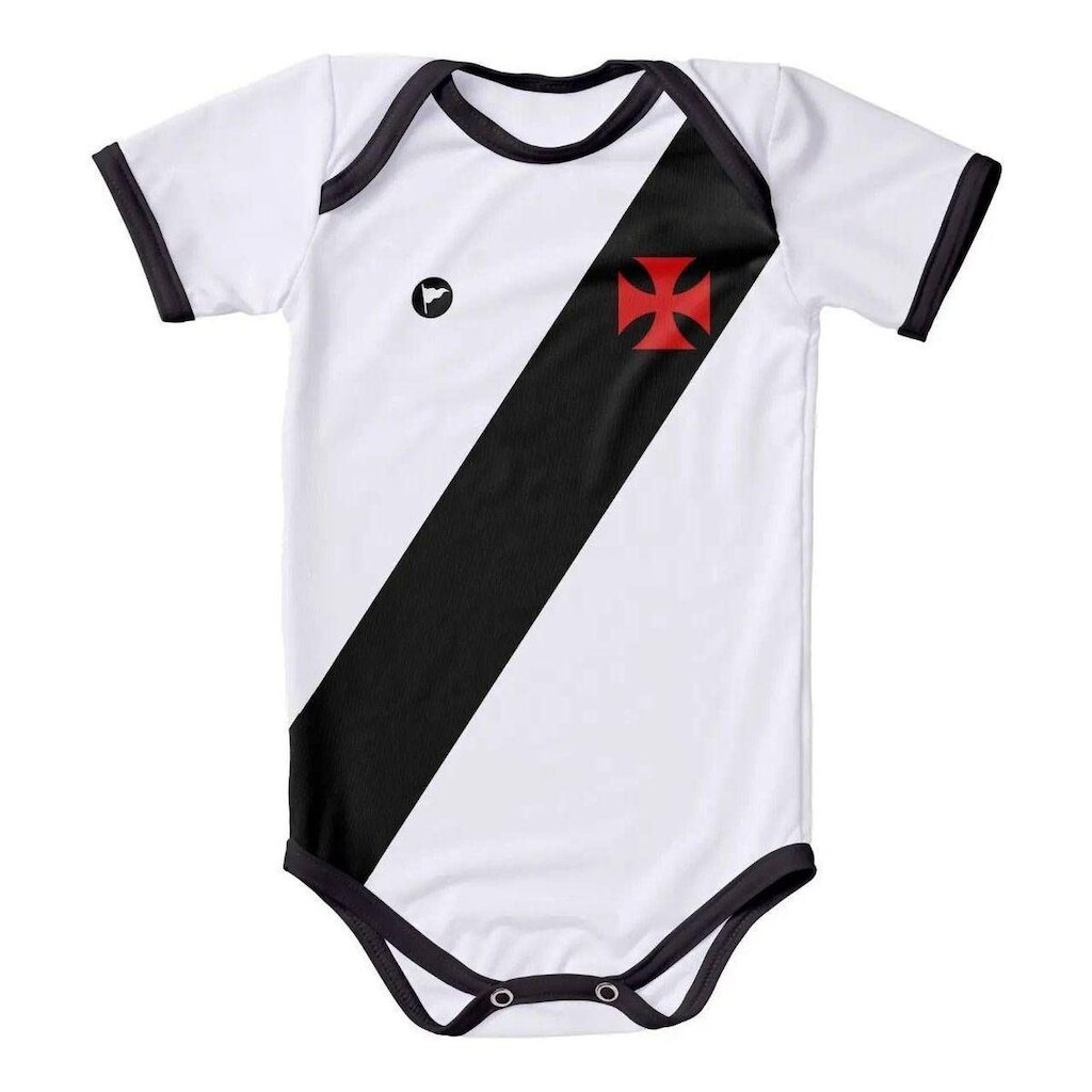 BODY VASCO LISTRADO PROTECAO UV 033XS-VAS - BRANCO/PRETO 9/12M