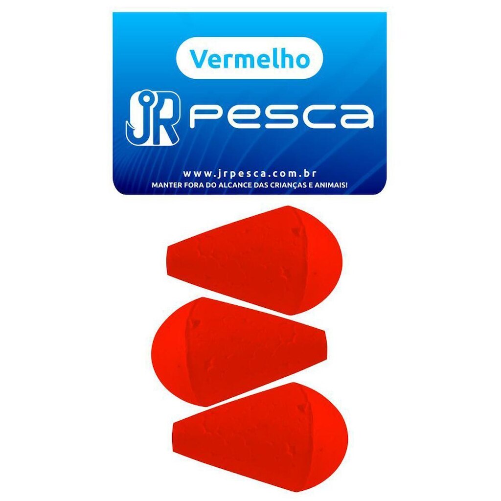 Boia Lambari Vermelha Nº06 c/ 3 un - JR Pesca