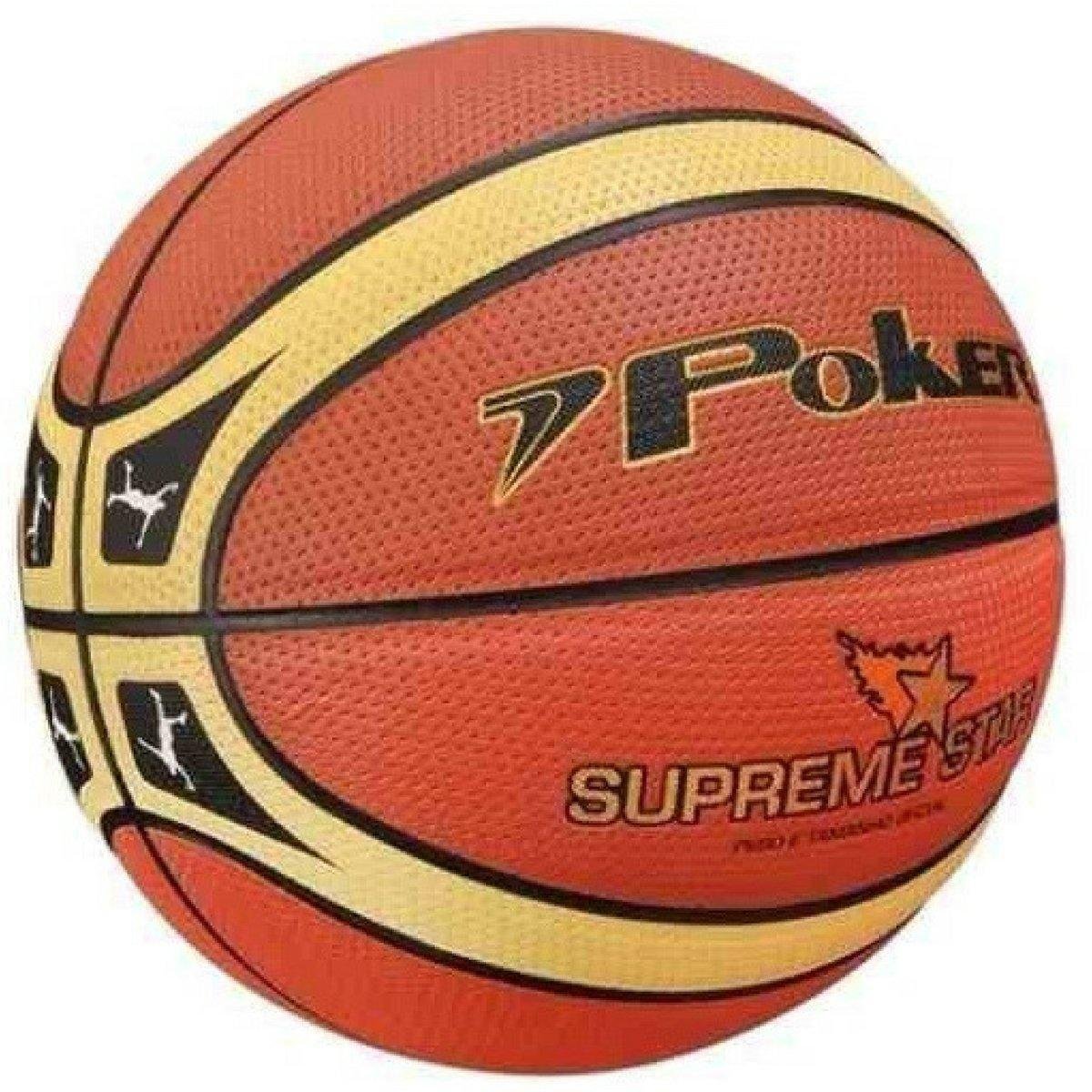 Bola Basquete Poker Supreme Star - Laranja | Netshoes