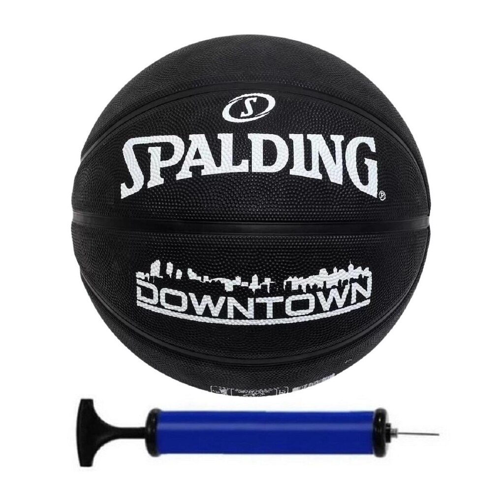 BOLA BASQUETE SPALDING DOWNTOWN BLACK BOMBA DE AR