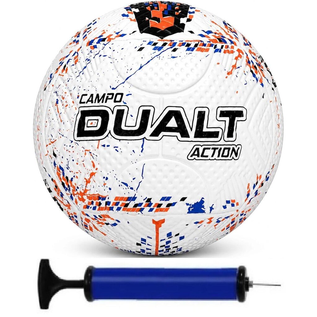 Bola Campo Dualt Action Mod 2 Futebol Adulto + Bomba de Ar