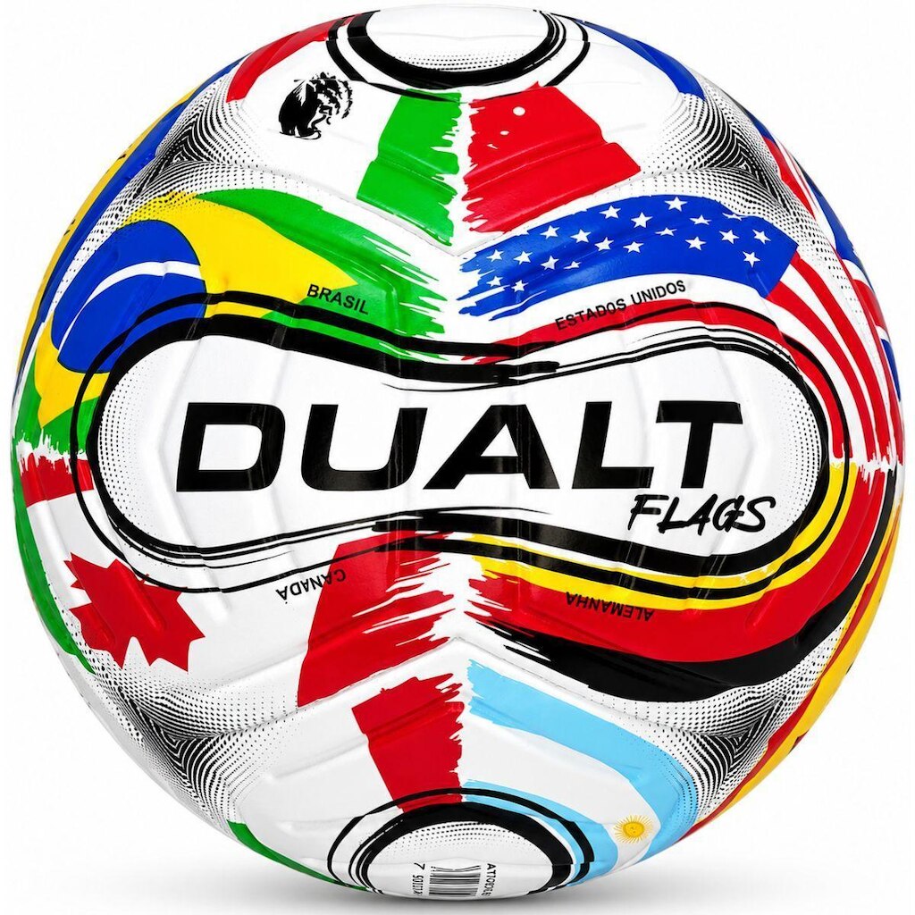 Bola Campo Dualt Flags Bandeiras Copa 2026 Futebol
