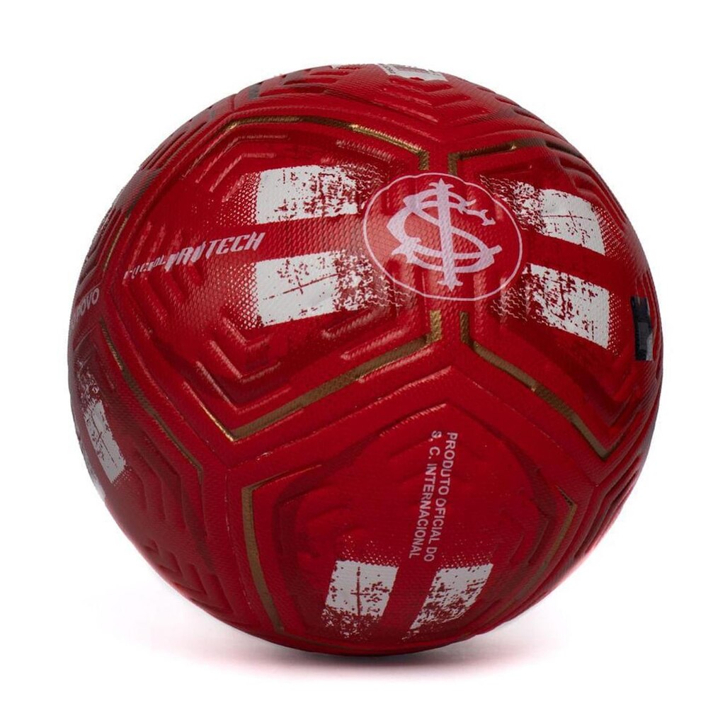 Bola Campo Dualt Inter Protech Sem Costura Vermelho/Branco