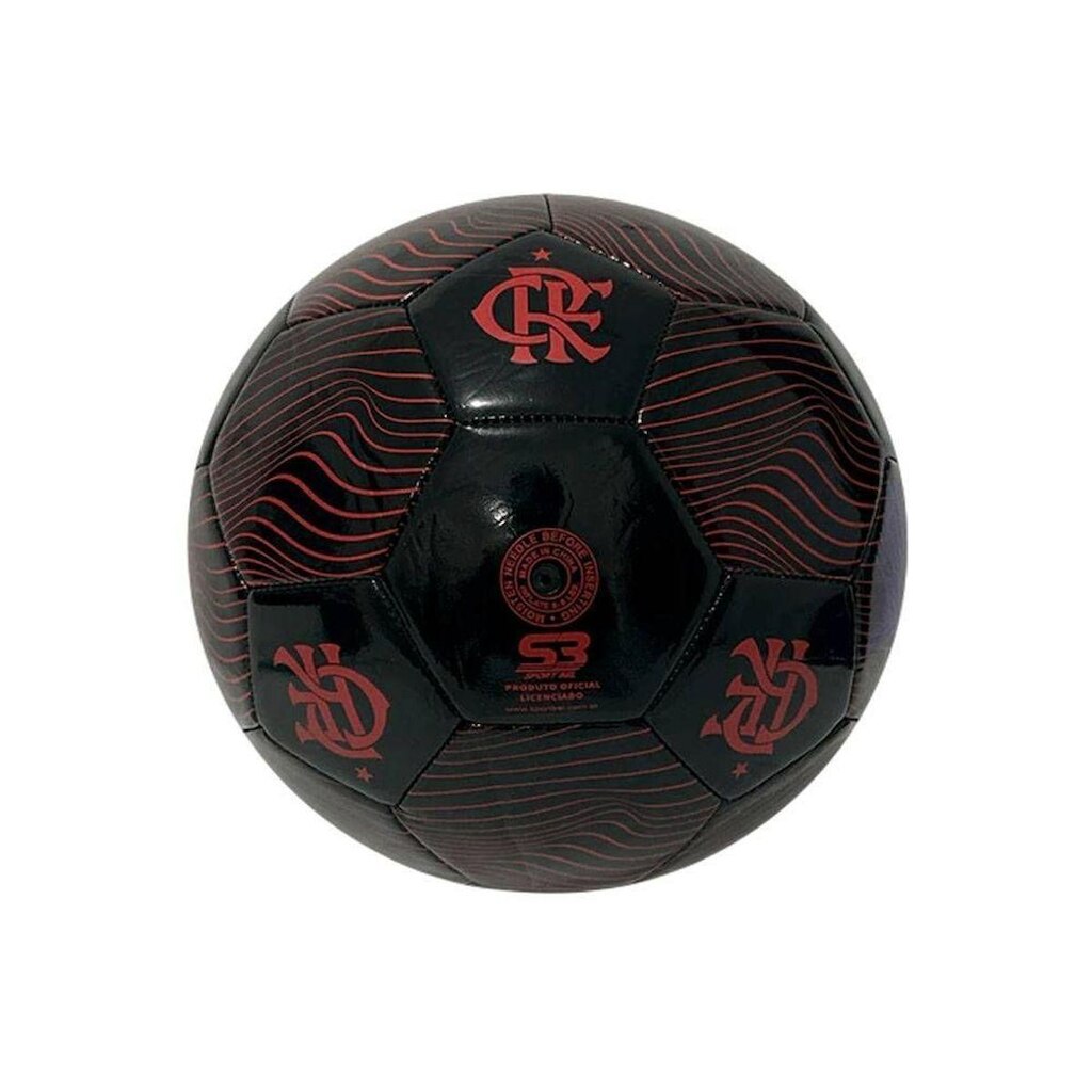 BOLA CAMPO FLAMENGO CRF-CPO-21 - PRETO/VERMELHO 5