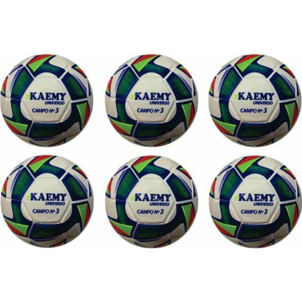 Bola Campo Nº03 Kaemy Universo Com 06 Unidades