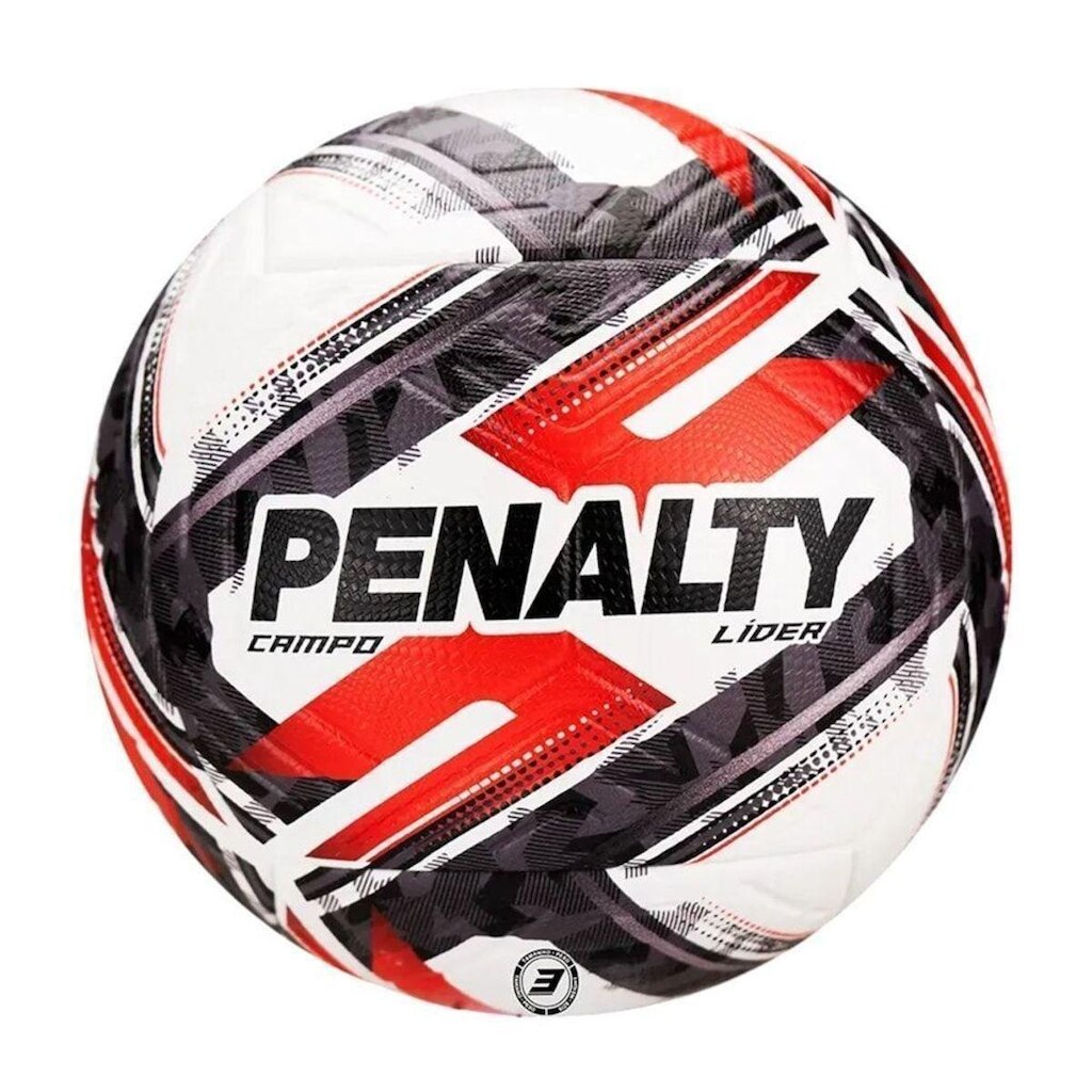 Bola Campo Penalty Lider N3 XXVI - Branco e Vermelho 3