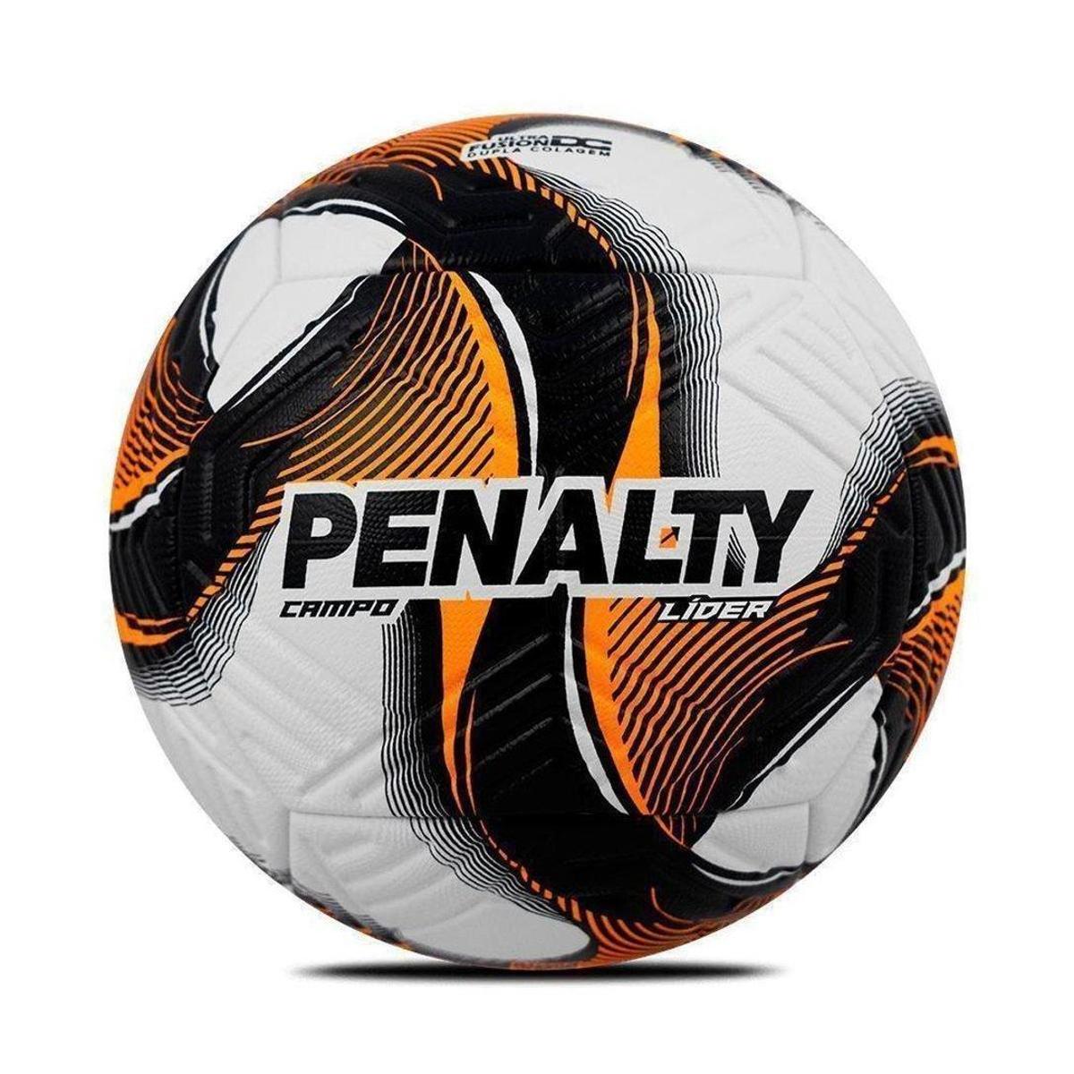 Bola Campo Penalty Lider XXV Branco/Preto/Laranja