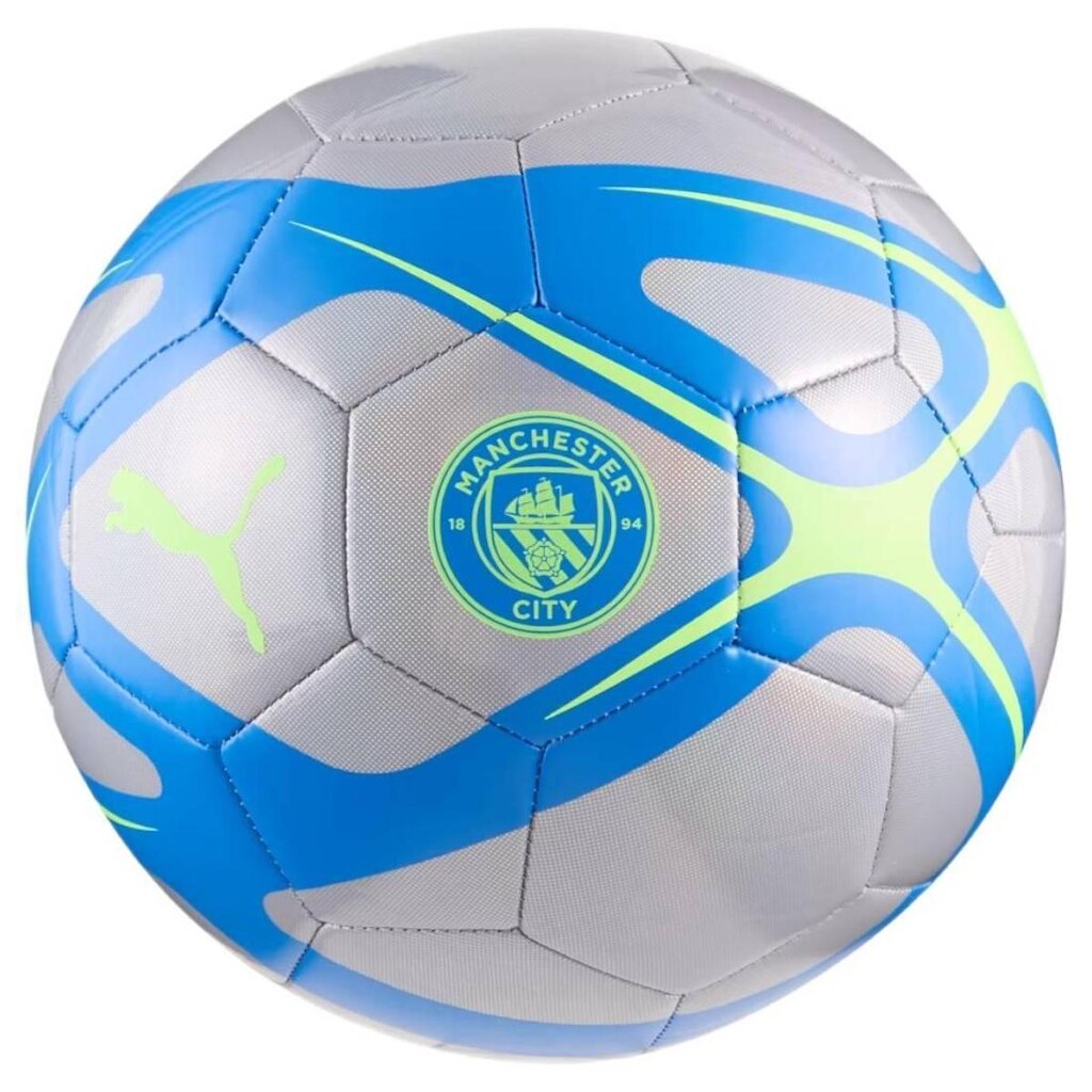 Bola Campo Puma Manchester City MCFC Culture Prata e Azul