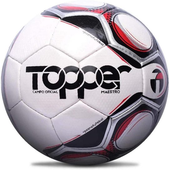 Bola Campo Topper Maestro Pro TD1 - Branco+Preto