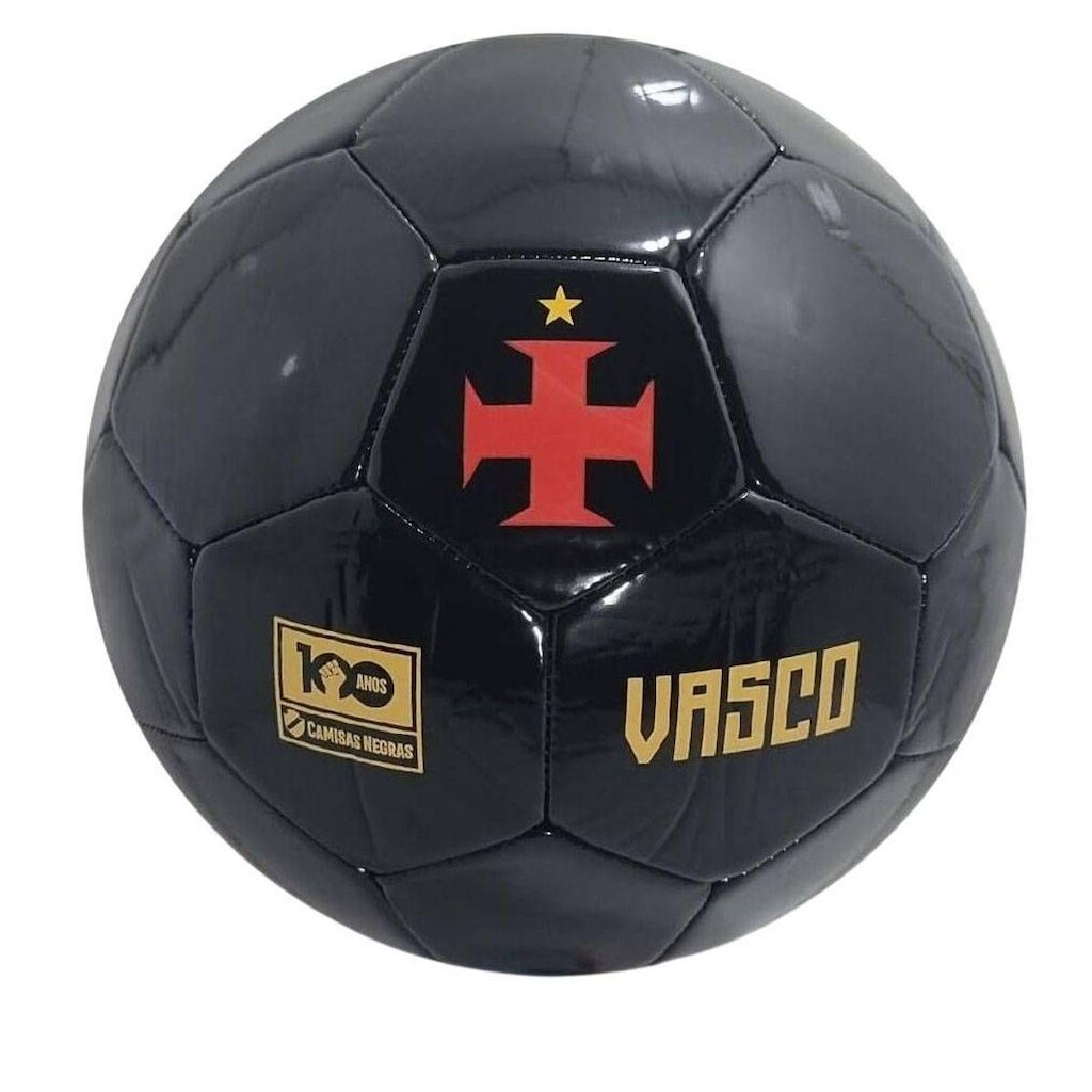 BOLA CAMPO VASCO CRVG-CPO-5 - PRETO/VERMELHO 5