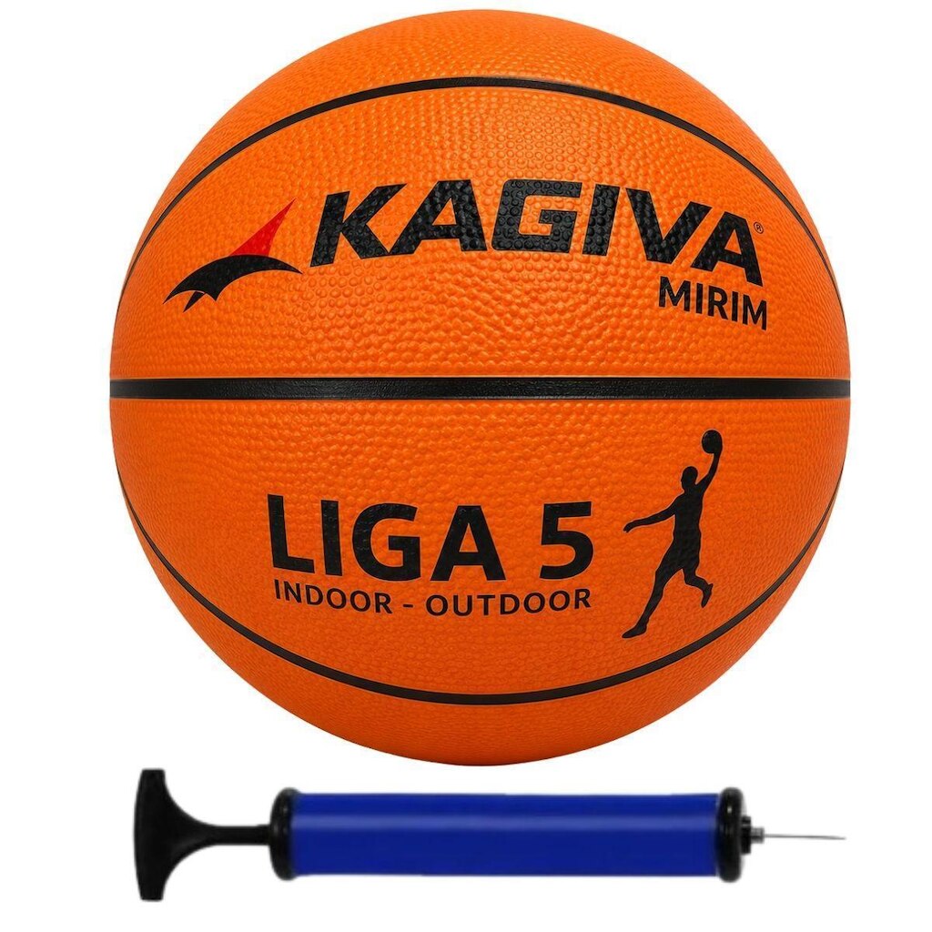 Bola de Basquete Kagiva Mirim Liga 5 Com Bomba de Ar