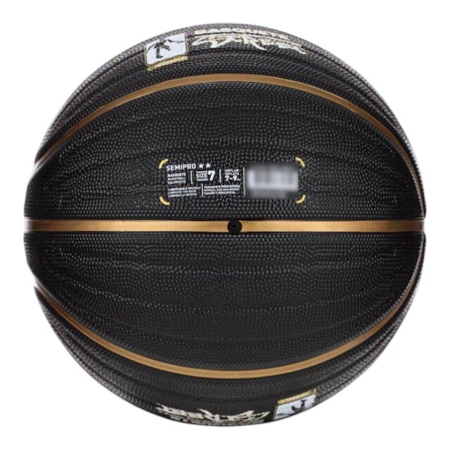 Bola de Basquete Poker Street 7 Preto e Dourado