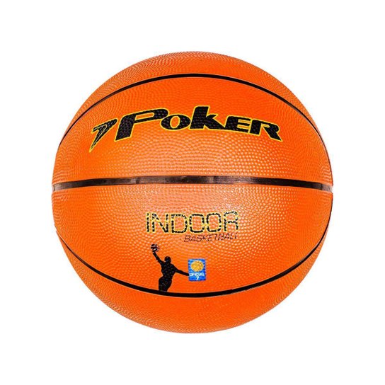 Bola De Basquete Profissional 7 Poker Oficial Indoor - Laranja Menor preço em Bola De Basquete Profissional 7 Poker Oficial Indoor - Laranja