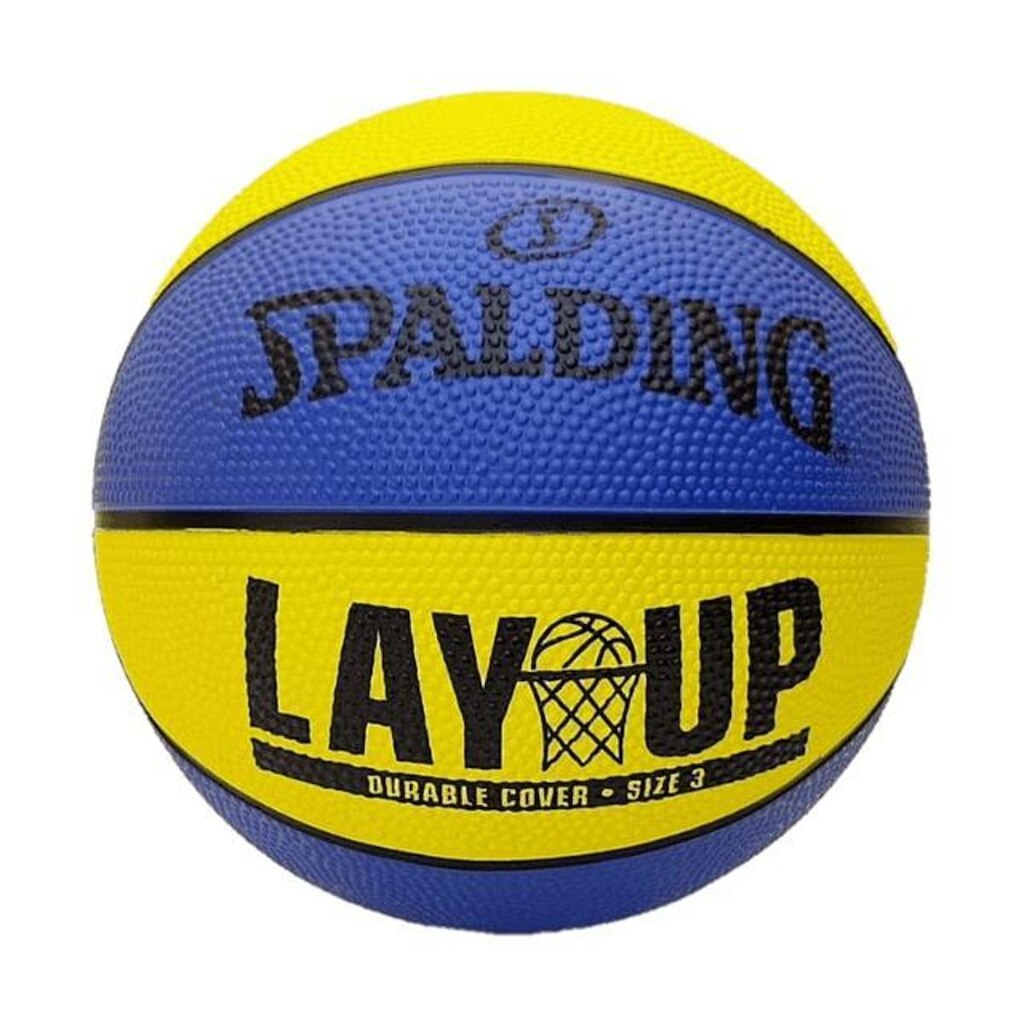 Bola de Basquete Spalding Lay Up - Azul/Amarelo - Tam 7