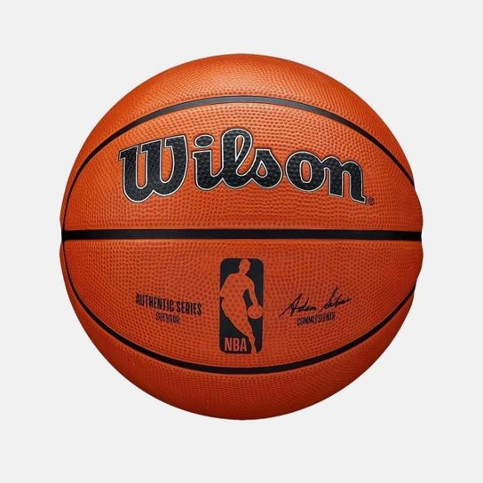 Bola De Basquete Wilson NBA Authentic Series Outdoor - Laranja Menor preço em Bola De Basquete Wilson NBA Authentic Series Outdoor - Laranja