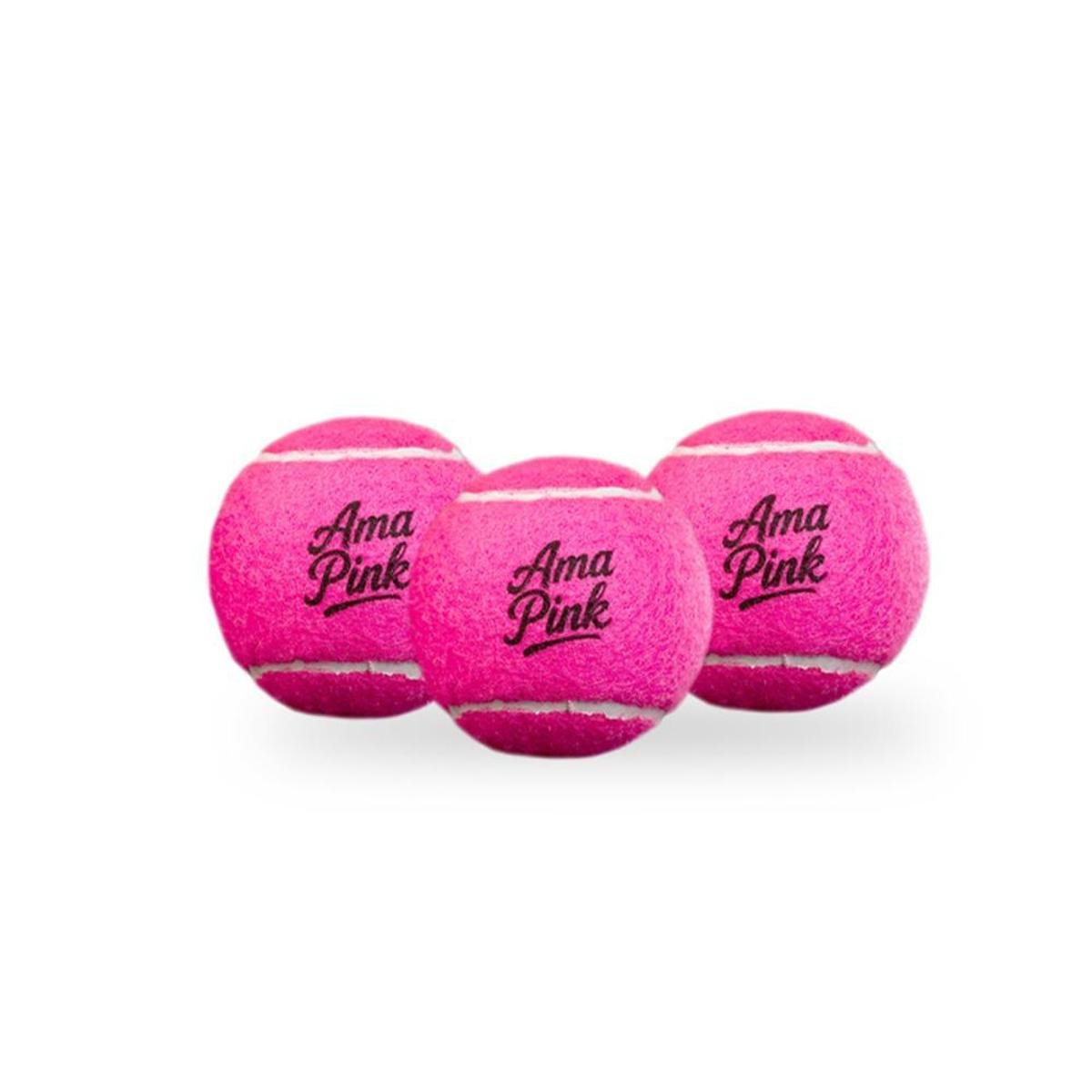 Bola de Beach Tennis Ama Pink Pack Com 03 Bolas