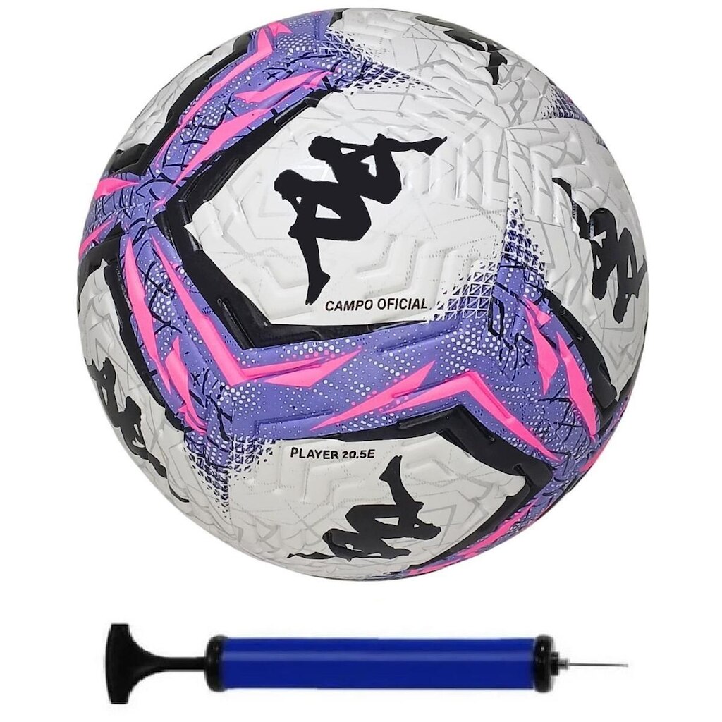 BOLA DE FUTEBOL CAMPO KAPPA PLAYER COM BOMBA DE AR
