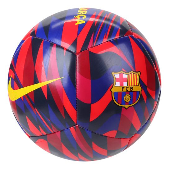 Bola de Futebol Campo Nike Barcelona Pitch - Vermelho+Azul