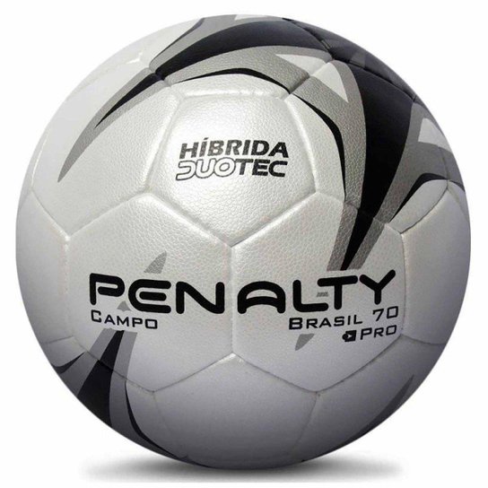 Bola de Futebol Campo Penalty Brasil 70 Pro X - Branco+Preto Menor preço em Bola de Futebol Campo Penalty Brasil 70 Pro X - Branco+Preto