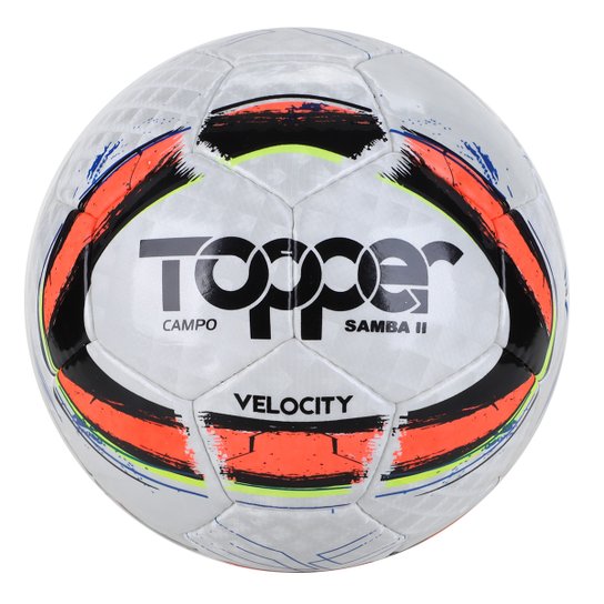 Bola de Futebol Campo Topper Oficial Samba II - Amarelo Fluorescente+Preto Menor preço em Bola de Futebol Campo Topper Oficial Samba II - Amarelo Fluorescente+Preto