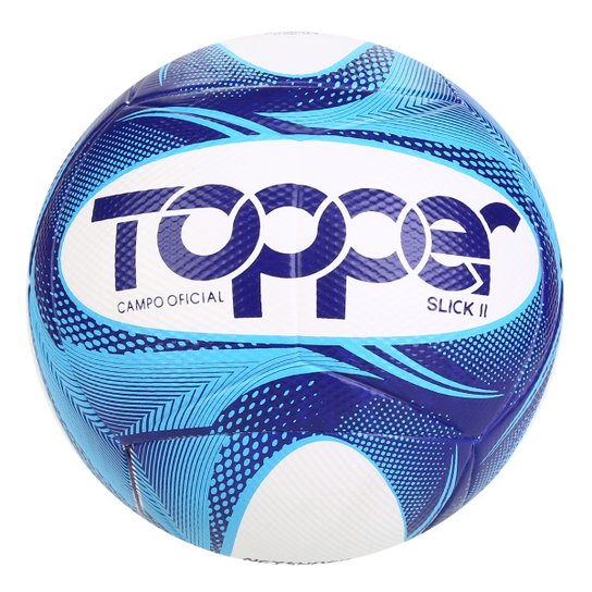Bola de Futebol Campo Topper Slick II 19 Exclusiva - Azul+Branco Menor preço em Bola de Futebol Campo Topper Slick II 19 Exclusiva - Azul+Branco