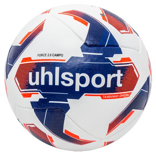 Bola de Futebol Campo Uhlsport Force 2.0 - Branco+Marinho Menor preço em Bola de Futebol Campo Uhlsport Force 2.0 - Branco+Marinho