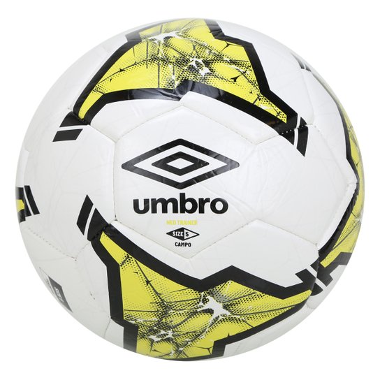 Bola de Futebol Campo Umbro Neo Trainer - Branco+Verde Limão Menor preço em Bola de Futebol Campo Umbro Neo Trainer - Branco+Verde Limão