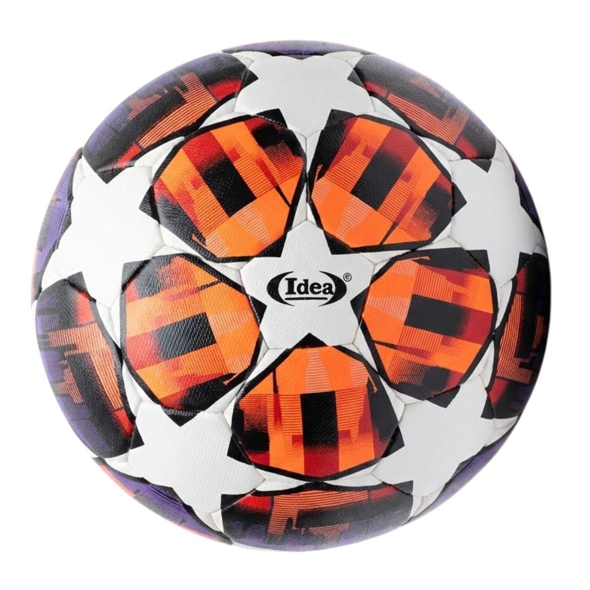 Bola De Futebol Champions Tamanho 5 Laranja/Roxo