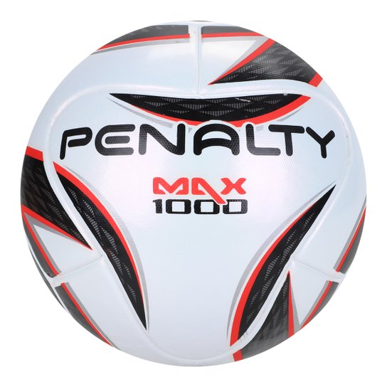 Bola de Futebol Futsal Penalty Max 1000 XXII - Branco+Preto Menor preço em Bola de Futebol Futsal Penalty Max 1000 XXII - Branco+Preto