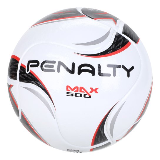Bola de Futebol Futsal Penalty Max 500 Term XXII Branco+Preto