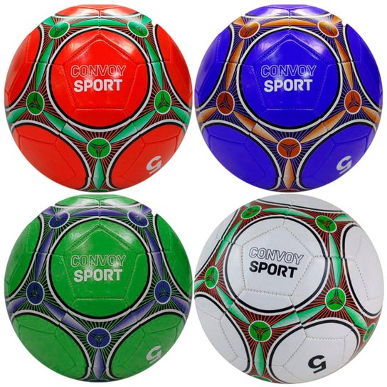 Bola de Futebol N5 em PVC com Selo INMETRO Adulto Colorido Netshoes