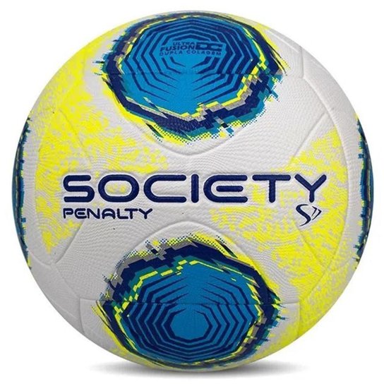Bola De Futebol Society Penalty S11 R2 XXII - Branco+Azul Menor preço em Bola De Futebol Society Penalty S11 R2 XXII - Branco+Azul