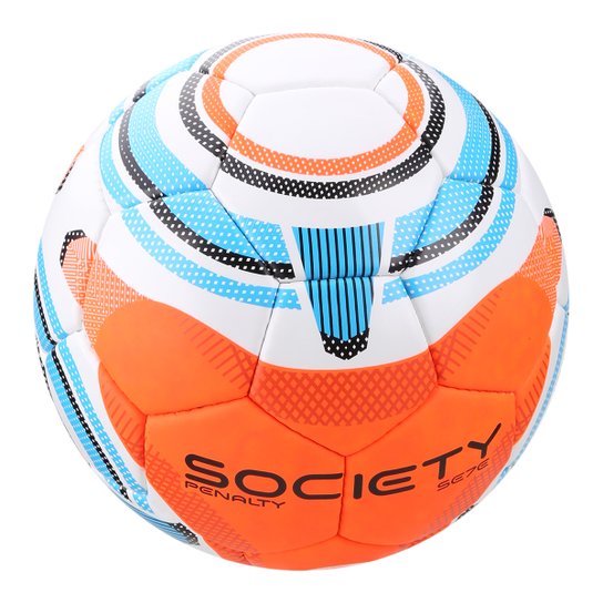Bola de Futebol Society Se7E N4 Ix - Branco+Laranja Menor preço em Bola de Futebol Society Se7E N4 Ix - Branco+Laranja