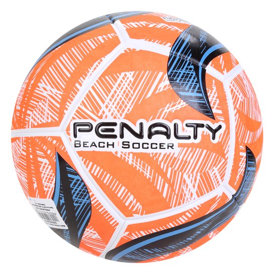 Bola de Futevôlei Penalty Soccer Fusion IX - Laranja+Preto Menor preço em Bola de Futevôlei Penalty Soccer Fusion IX - Laranja+Preto