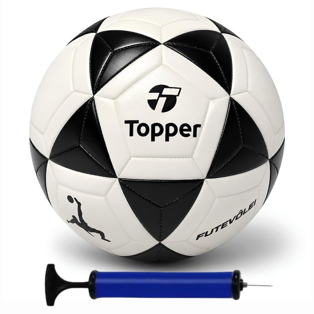 Bola de Futevôlei Topper Oficial R1 + Bomba de Ar