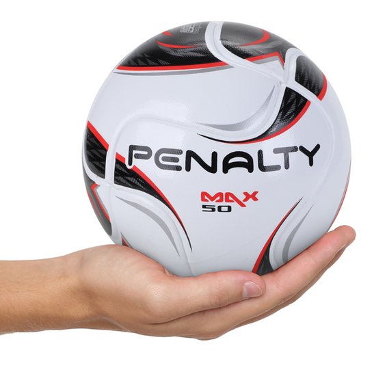 Bola de Futsal Infantil Penalty Max 50 Term XXII - Branco+Preto Menor preço em Bola de Futsal Infantil Penalty Max 50 Term XXII - Branco+Preto